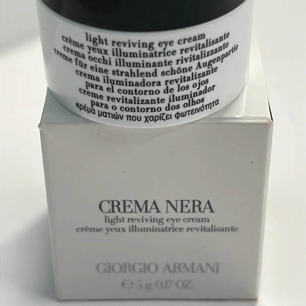 Giorgio Armani Crema Nera Light Revivi Eye Cream .5g / 0.17oz Travel Size - New